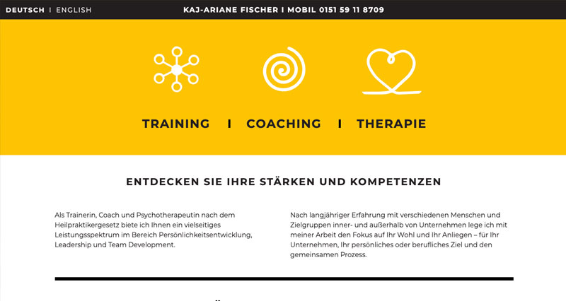 Kaj-Ariane Fischer - Trainerin, Coach und Psychotherapeutin