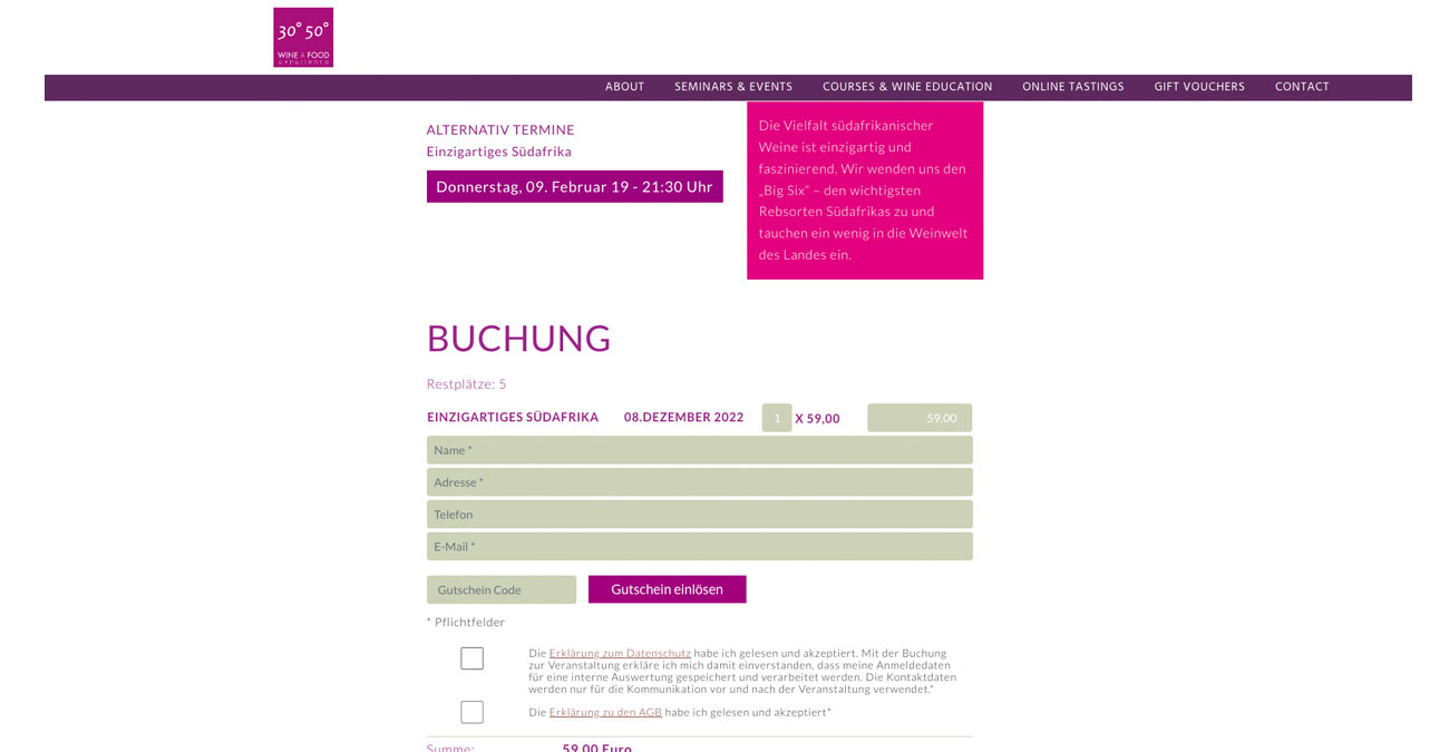 Leistung 1 - Veranstaltungs / Event Modul